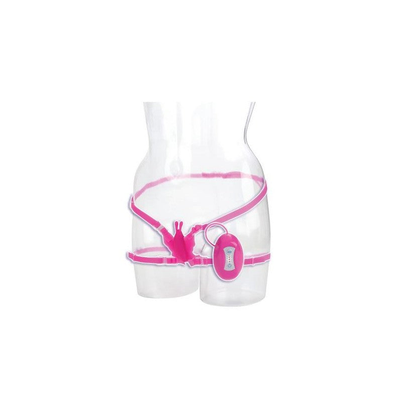 7-Function Silicone Love Rider Butterfly Kiss - Pink