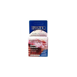 Trustex Vanilla Lubricated Condom - 3 Pack