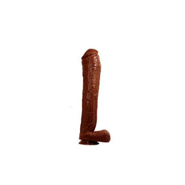 Hard Steel 13-Inch Cock - Brown