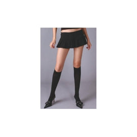 Black Opaque Knee High Stockings