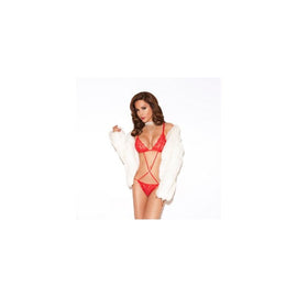 Lace Teddy - Red - One Size