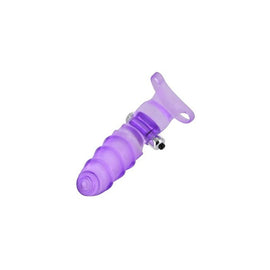 Double Finger Banger Vibrating G-spot Glove - Purple