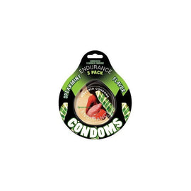Endurance Spearmint Flavored Condoms - 3 Pack