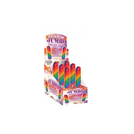 Jumbo Rainbow Cock Pops - 6 Count Display