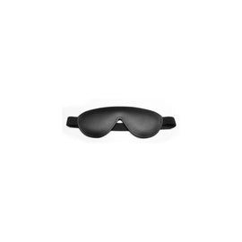 Bondage Basics Padded Leather Blindfold - Black