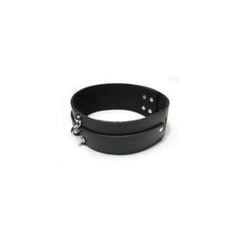 Bondage Basics Leather Collar - Black