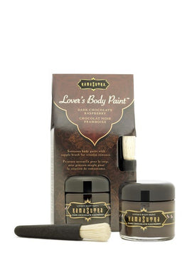 Dark Chocolate Raspberry Lover's Body Paint With Brush - 2 oz.