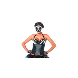 Bony Hands Wet Look Bustier  - Large