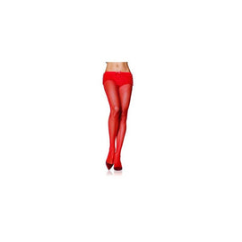 Fishnet Pantyhose - Red -  Queen Size