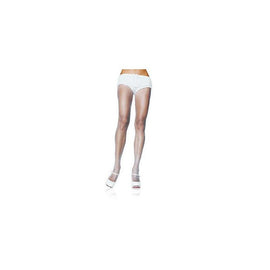Fishnet Pantyhose - White -  One Size