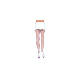 Fishnet Backseam Pantyhose  - White - One Size