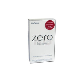Lifestyles Zero Larger Lubricated Condoms - 10 Pack