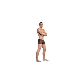 Herringbone Crochet Mini Short  - Black - Small