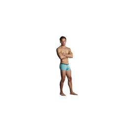 Heather Stripe Pouch Enhancer  Short - Mint and Grey - Extra  Large