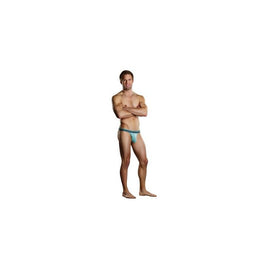 Heather Stripe Bong Micro  Thong - Mint and Grey -  Small-medium
