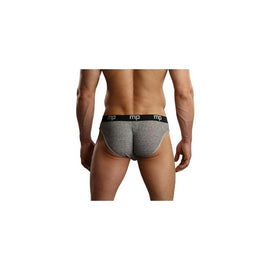 Heather Rib Enhancer Bikini  - Grey - Medium