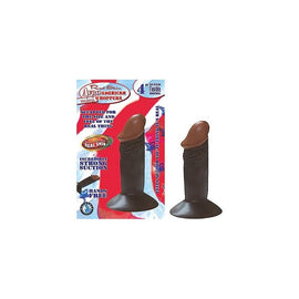 Afro American Mini Whoppers 4 Inch Dong - Brown