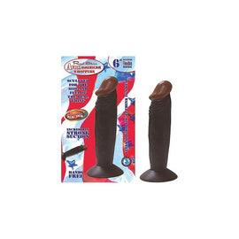 Afro American Whopper 6 Inch Dong - Brown