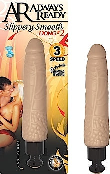 Always Ready Slippery Smooth Dong 2 - Flesh