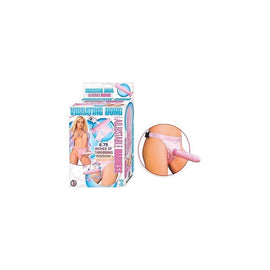 Vibrating Dong With Adjustable Harness - Pink