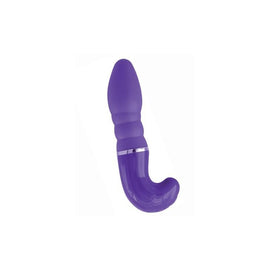 Vibrating Climaxer With Silicone Tip - Purple