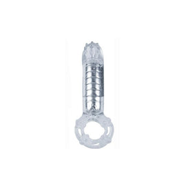 Hero Cockring And Clitoral Massager - Clear