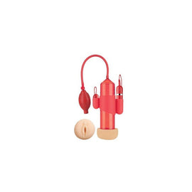 Supreme Vibrating Penis Pump  - Vagina - Red