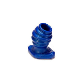 Butt-hole-3 Rippled Fuckplug - Large - Blue Balls
