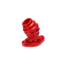 Butt-hole-3 Rippled Fuckplug - Large - Red