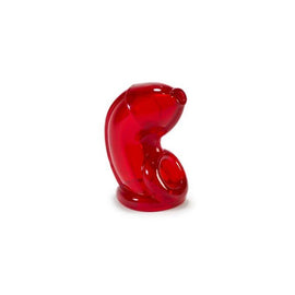 Cock-lock Chastity Sheath Atomic Jock - Clear Red