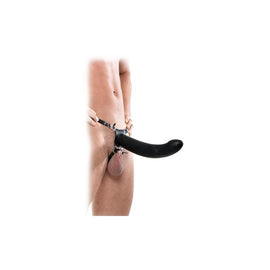 Fetish Fantasy Extreme 10-Inch Silicone Hollow Strap-On - Black