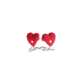 Fetish Fantasy Series Vibrating Heart Pasties - Red