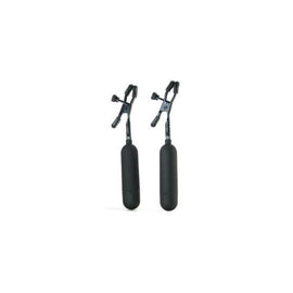 Fetish Fantasy Series Cordless Vibrating Nipple Clamps - Black