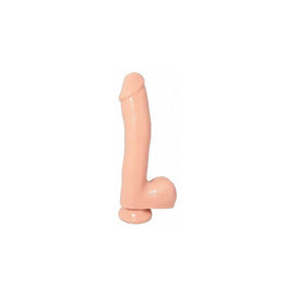 Basix Rubber Works - 10-inch Dong with Suction Cup - Flesh