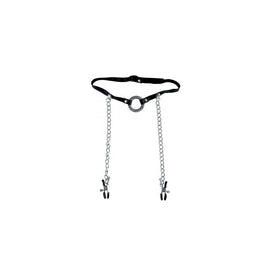 Fetish Fantasy Series Limited Edition O-Ring Gag And Nipple Clamps