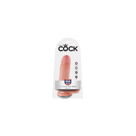 King Cock 7-inch Cock with  Balls - Flesh