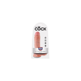 King Cock 8-inch Cock with  Balls - Flesh