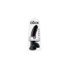 King Cock 9-inch Cock with  Balls - Black