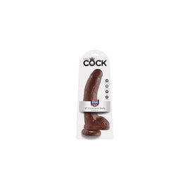 King Cock 9-inch Cock with  Balls - Brown