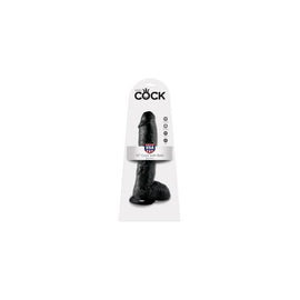 King Cock 10-inch Cock with  Balls - Black