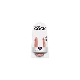 King Cock Small Double  Trouble - Flesh