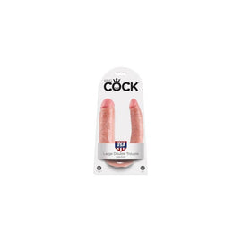 King Cock Large Double  Trouble - Flesh