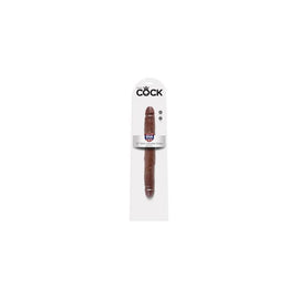 King Cock 12-inch Slim Double  Dildo - Brown