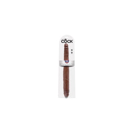 King Cock 16-inch Tapered  Double Dildo - Brown