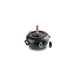 King Cock Vibrating Inflatable Hot Seat - Black