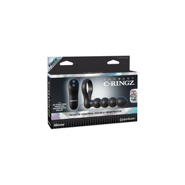 Fantasy C-ringz Remote Control Double Penetrator - Black
