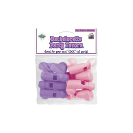 Bachelorette Party Pecker Whistles Pink/Purple