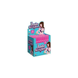 Jumbo Sucking Straws Pink 48 Pcs Display