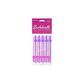 Bachelorette Party Favors Mini Cock-Tails Straws - 10 Pack