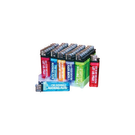 Assorted Humerous Lighters - Display of 50